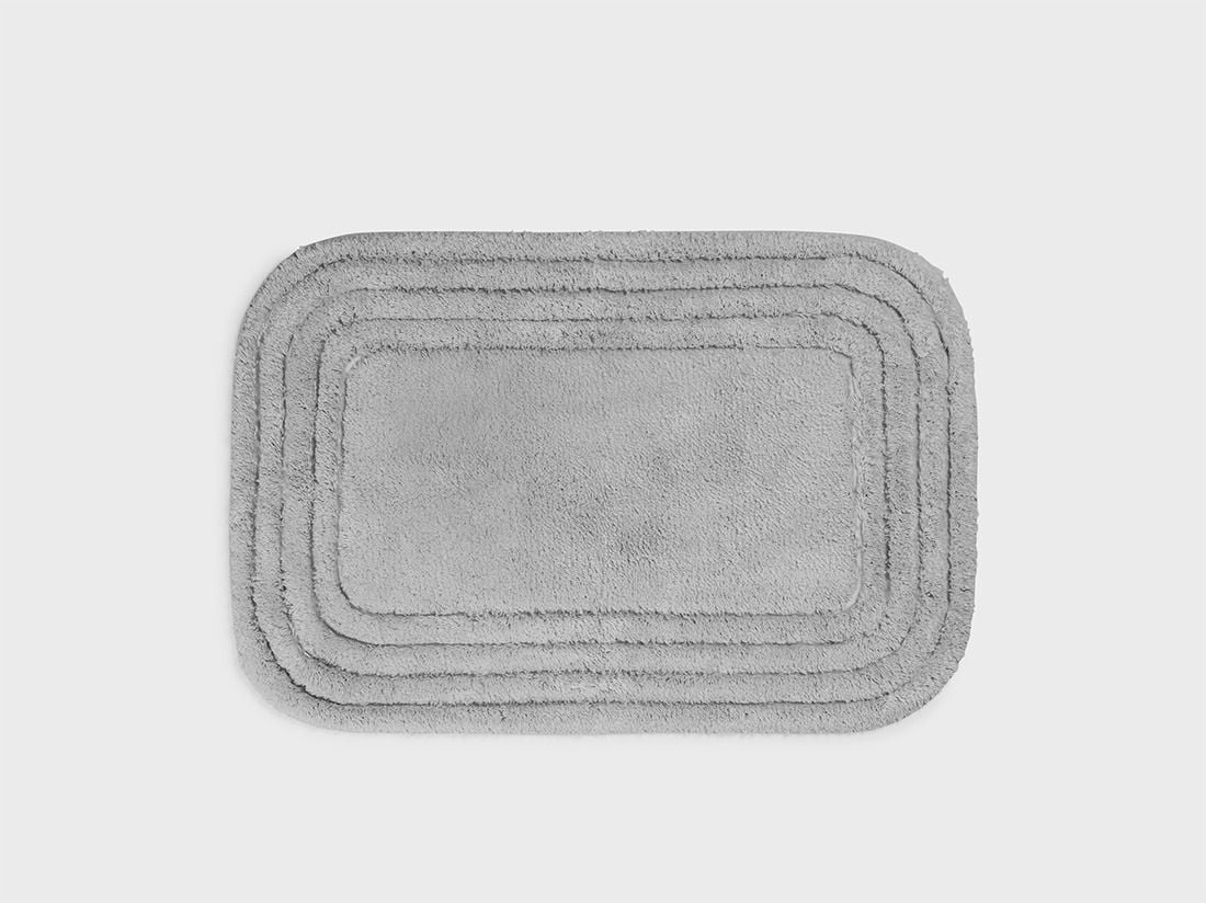 Ovale Badematte Misty Grey 60x90