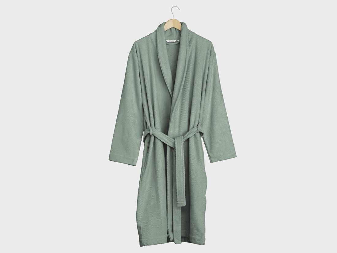 Bademantel Mini Dots Sea Green XL