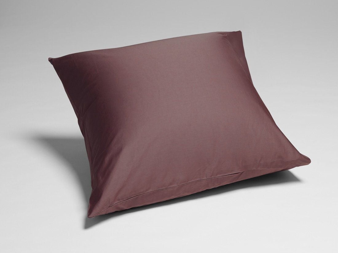 Kissenbezug Baumwollsatin Rose Brown