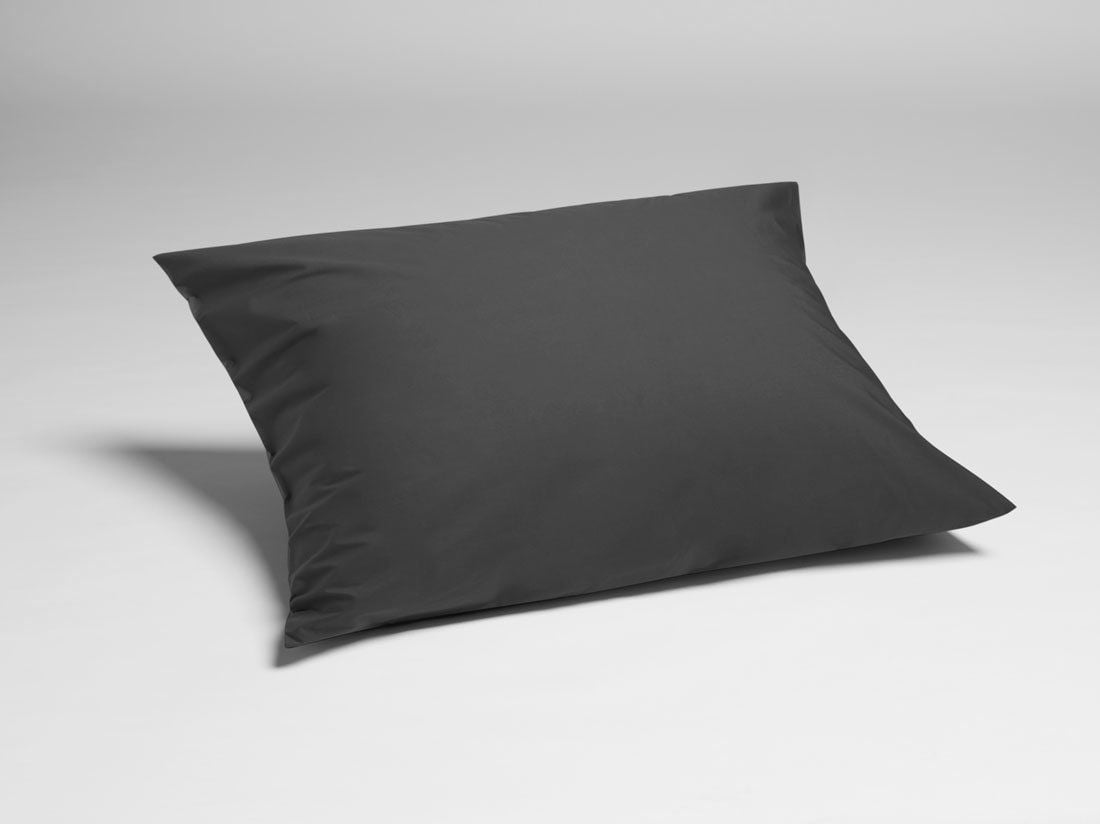 Kissenbezug Perkal-Baumwolle Dark Grey