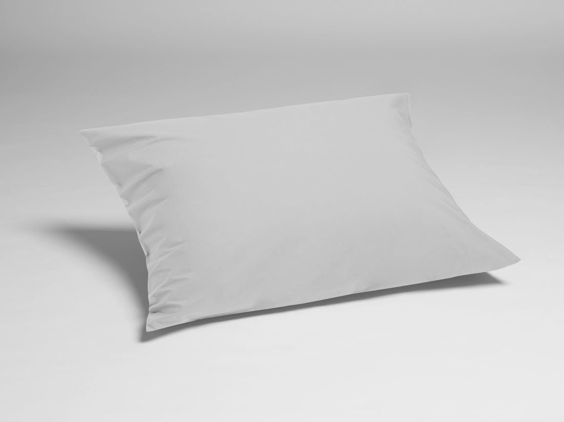 Kissenbezug Perkal-Baumwolle Misty Grey