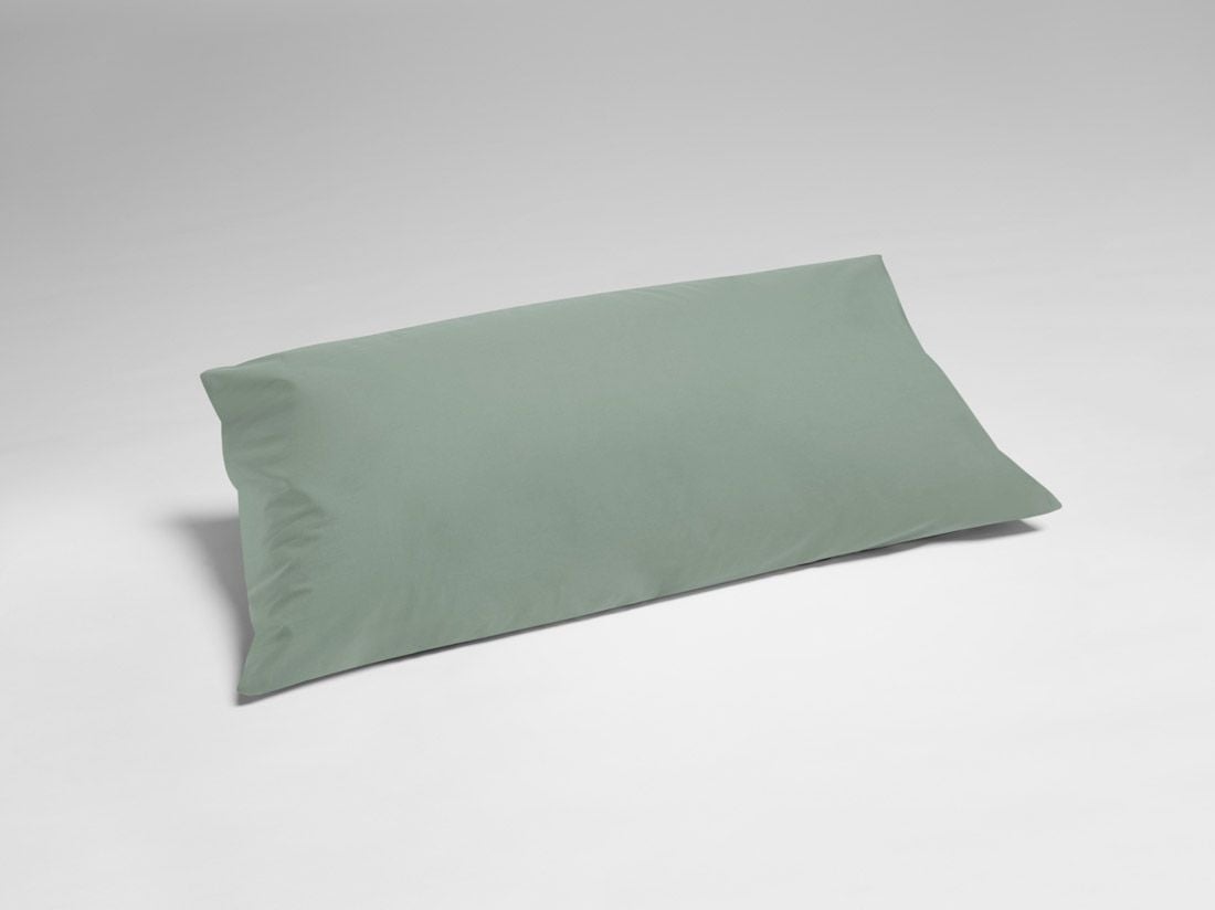 Kissenbezug Perkal-Baumwolle Jade Green