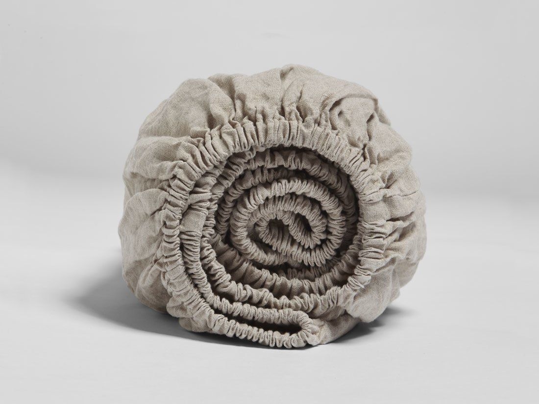 Spannleintücher Gewaschenes Leinen Natural