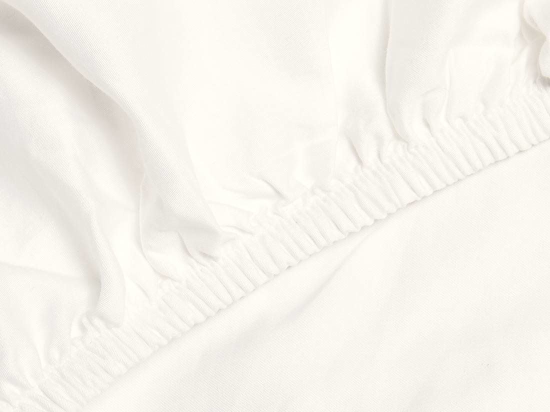 Spannleintücher Baumwollsatin Warm White