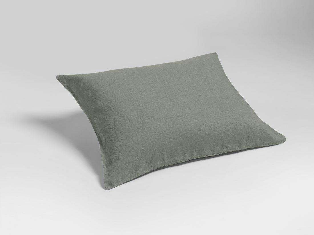 Kissenbezug Gewaschenes Leinen stone green 50x60