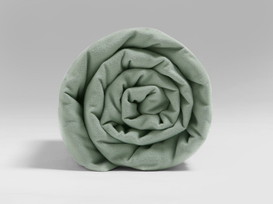 Bettlaken Flanell Pale Green 200x260