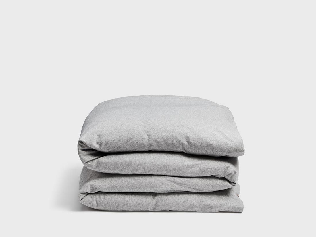 Kinderbettwäsche Baumwolljersey White Grey