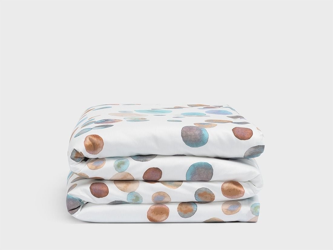 Kinderbettwäsche Baumwollsatin Watercolor Dots Multicolor