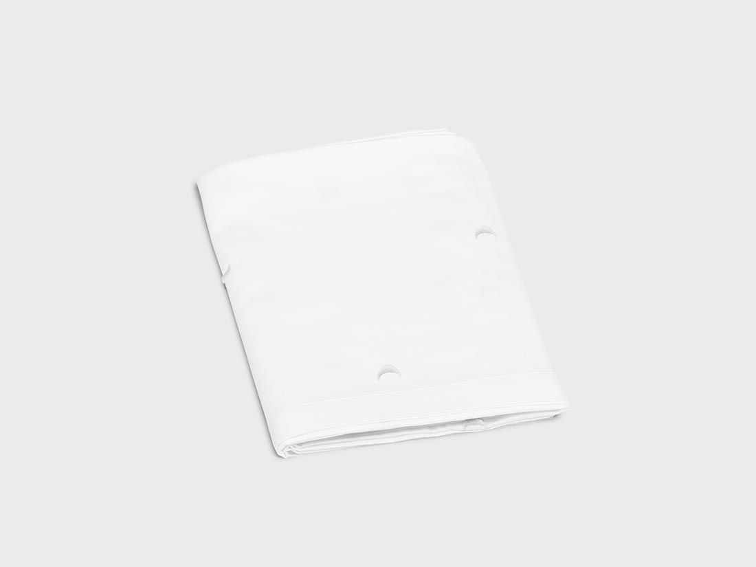 Kinderbettlaken Baumwollsatin White Moon 120x150