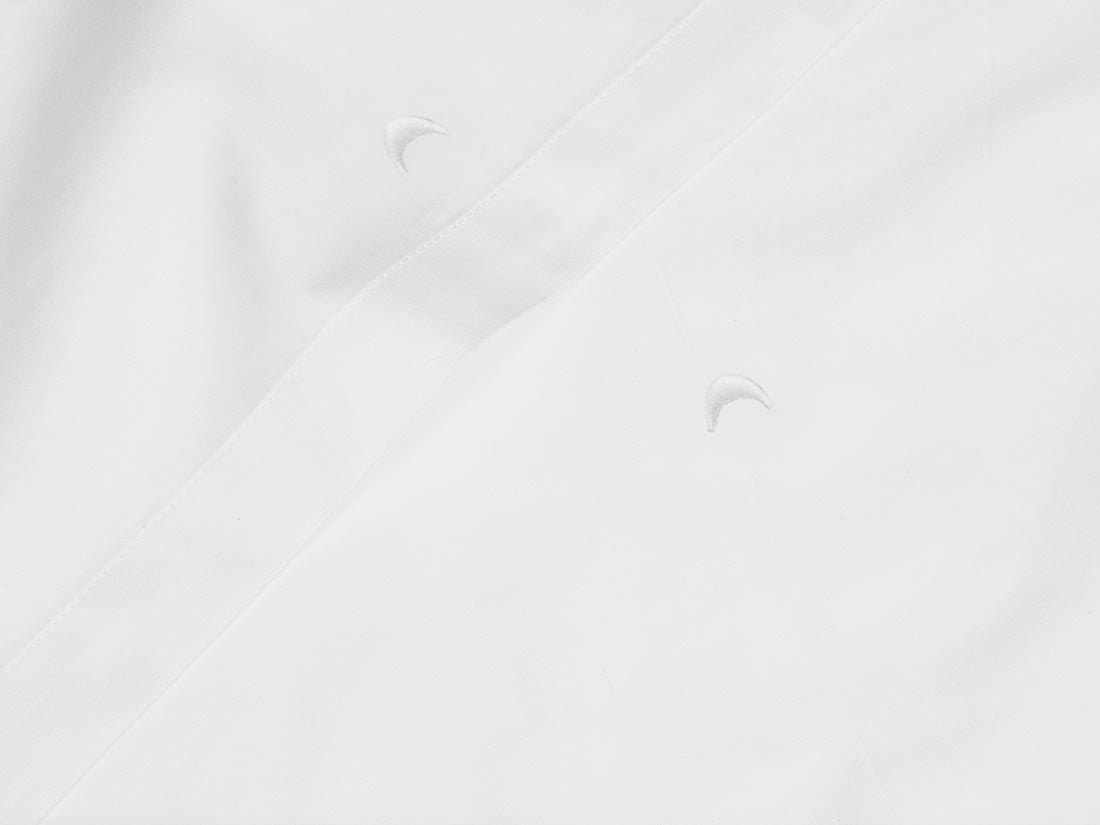 Kinderbettlaken Baumwollsatin White Moon