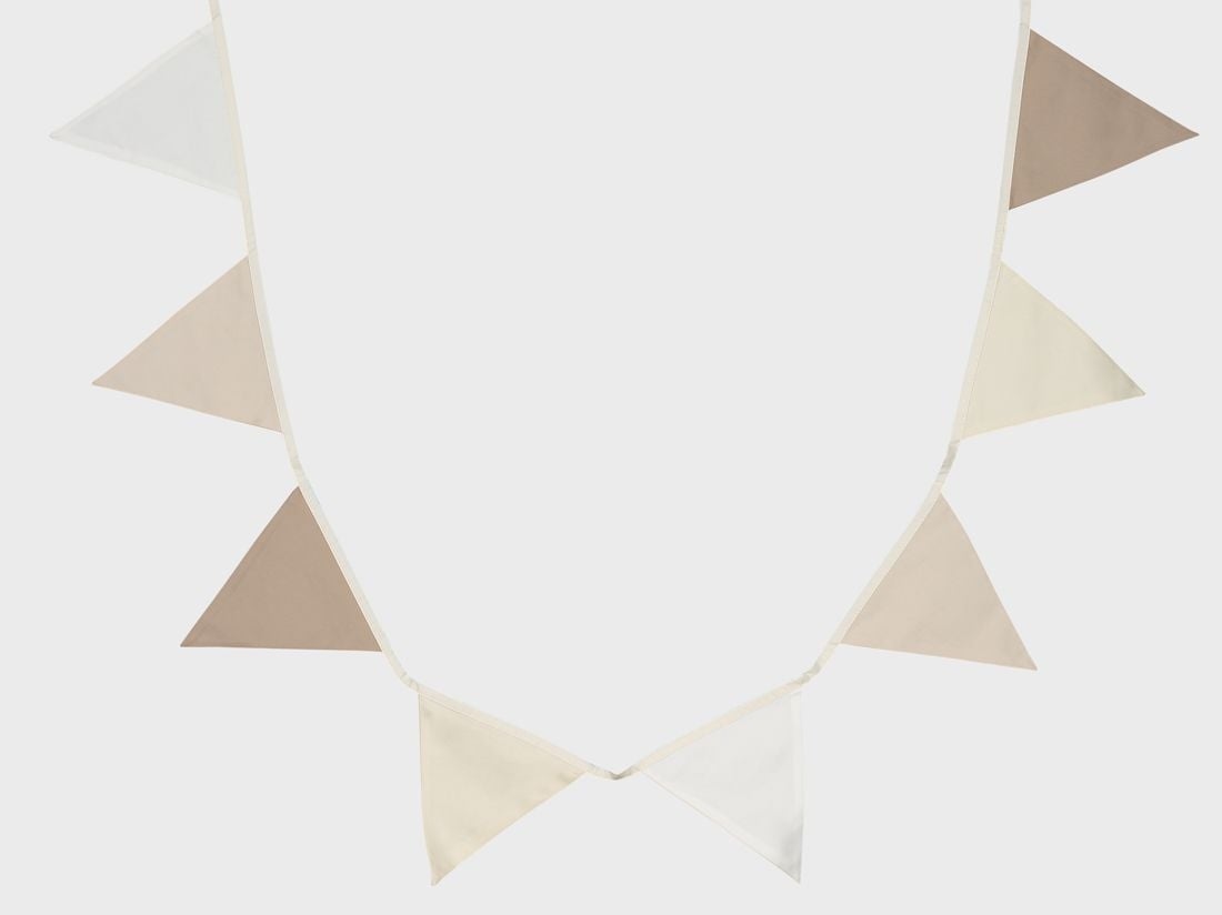 Wimpelkette Baumwolle Neutral 3,6 m