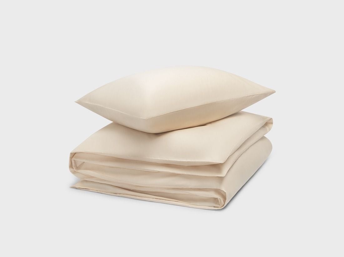 Satin-Bettwäsche Almond Milk