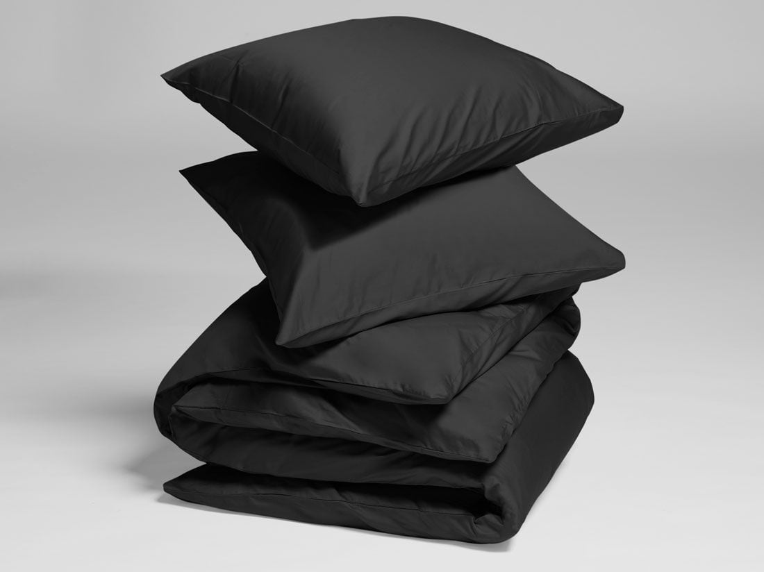 Satin-Bettwäsche Dark Anthracite