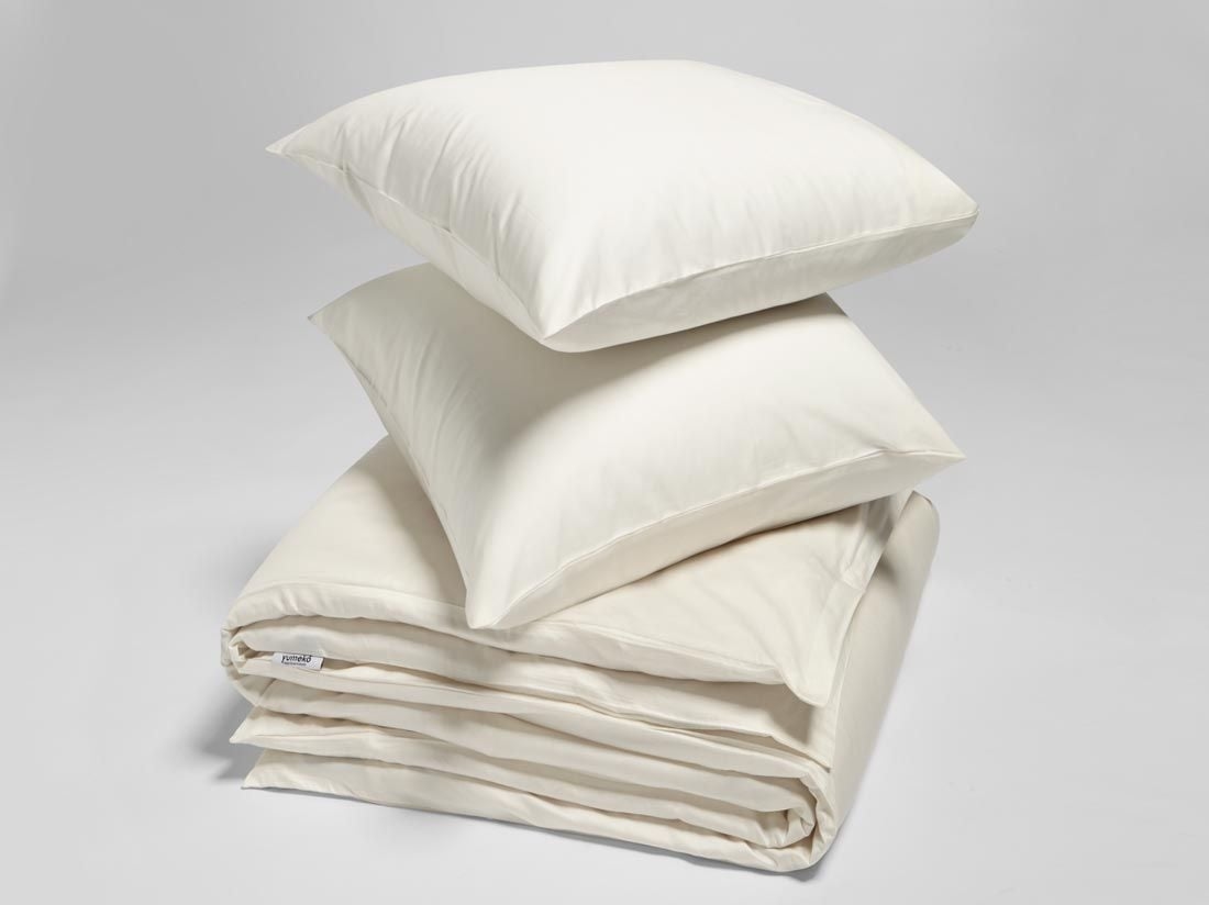 Bettwäscheset Baumwollsatin Warm White