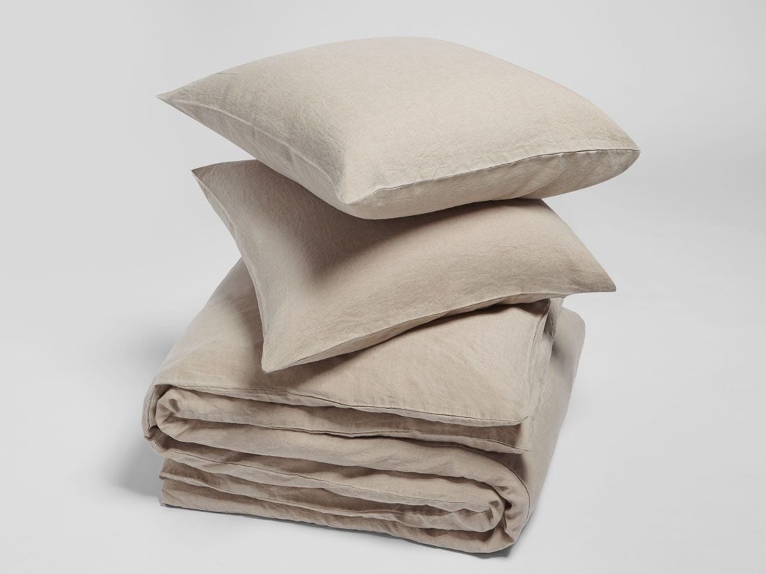 Bettwäscheset Gewaschenes Leinen Natural