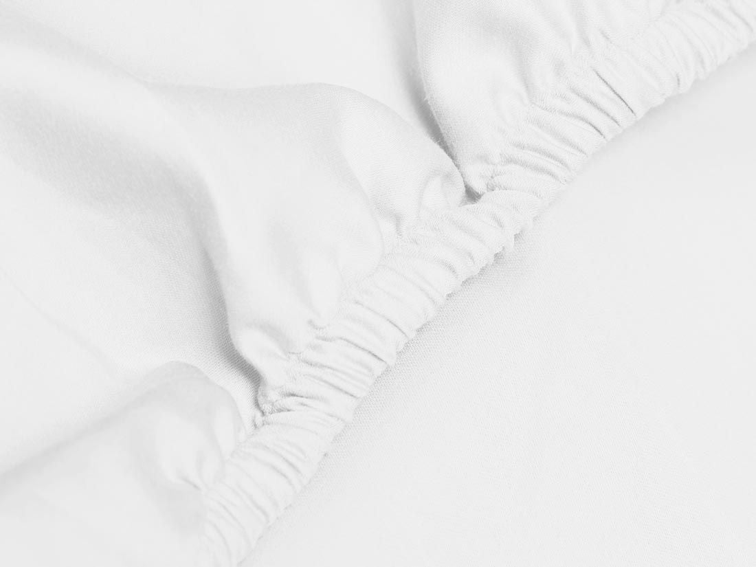 Kinderspannleintücher Baumwollsatin Pure White