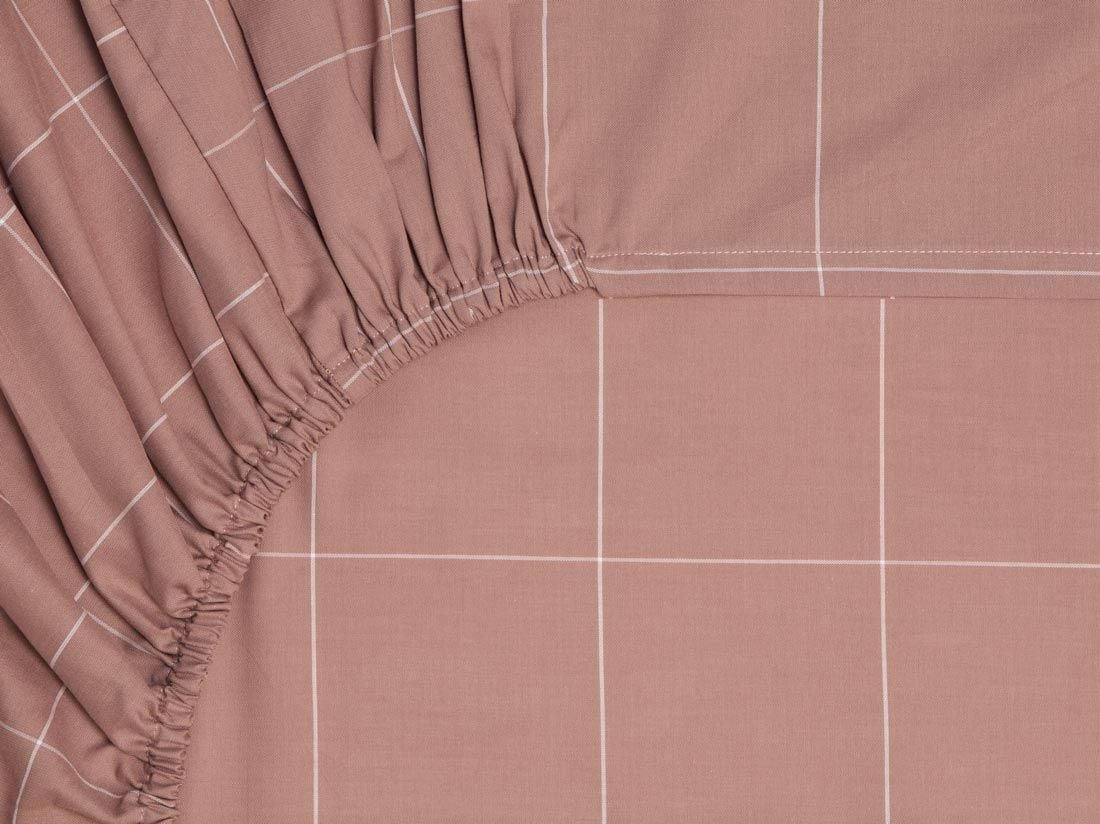 Spannleintücher TENCEL™ Rose Check