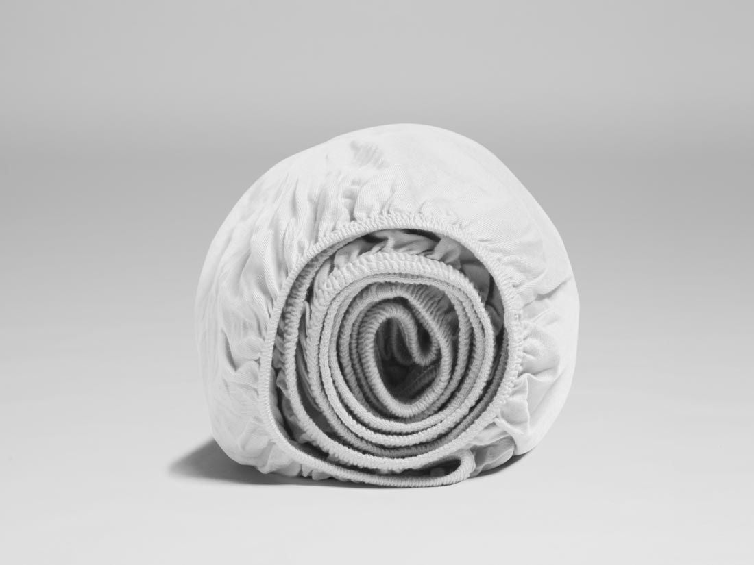 Spannleintücher Baumwolljersey Pure White