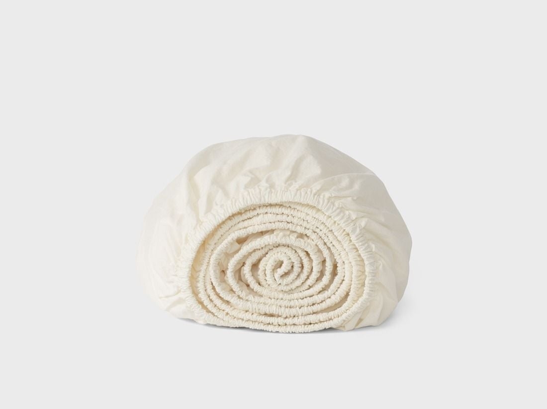 Spannleintücher Perkal-Baumwolle Soft Cream