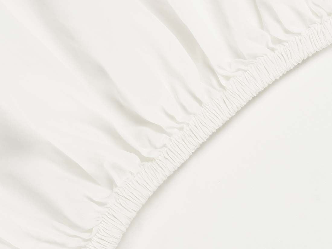 Kinderspannleintücher Perkal-Baumwolle Blissful White
