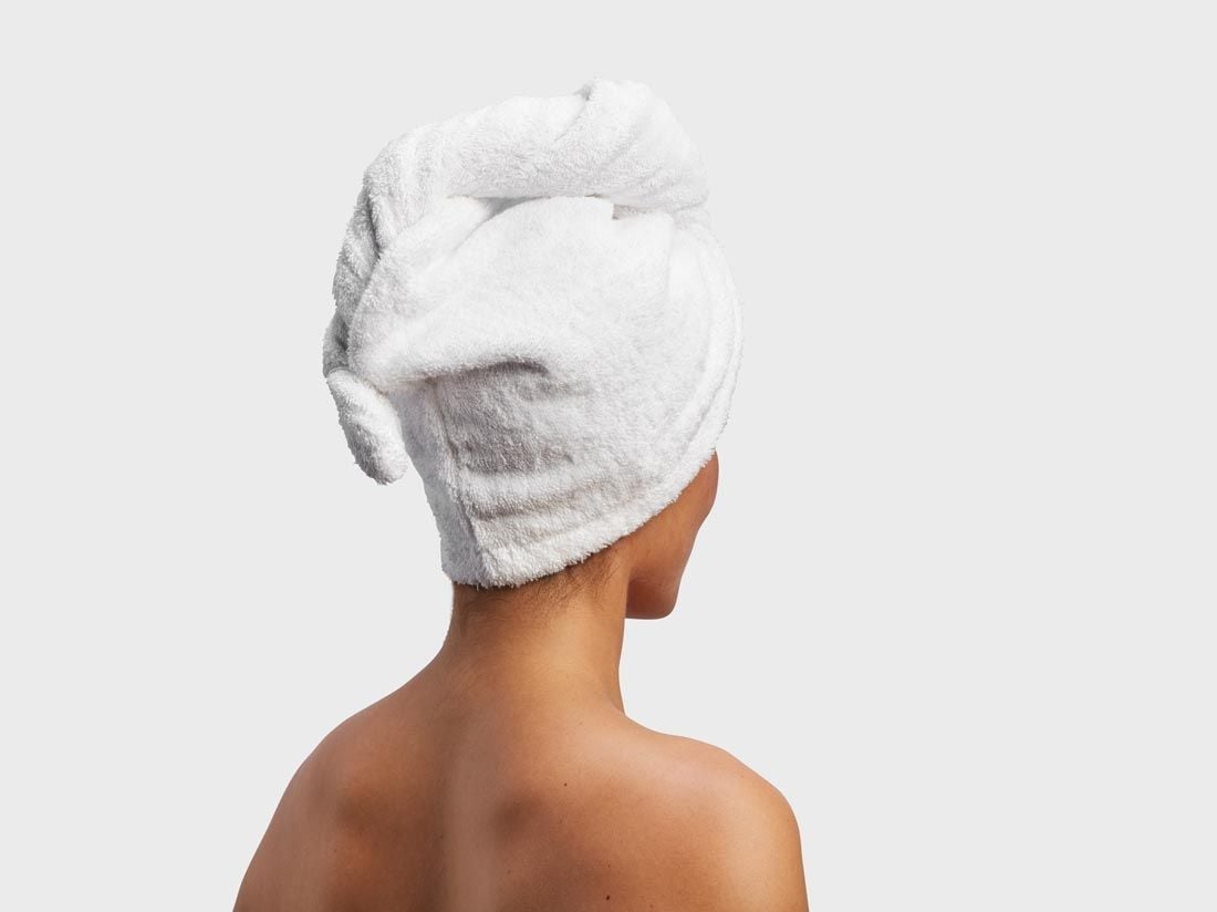 Haarhandtuch Terry Pure White