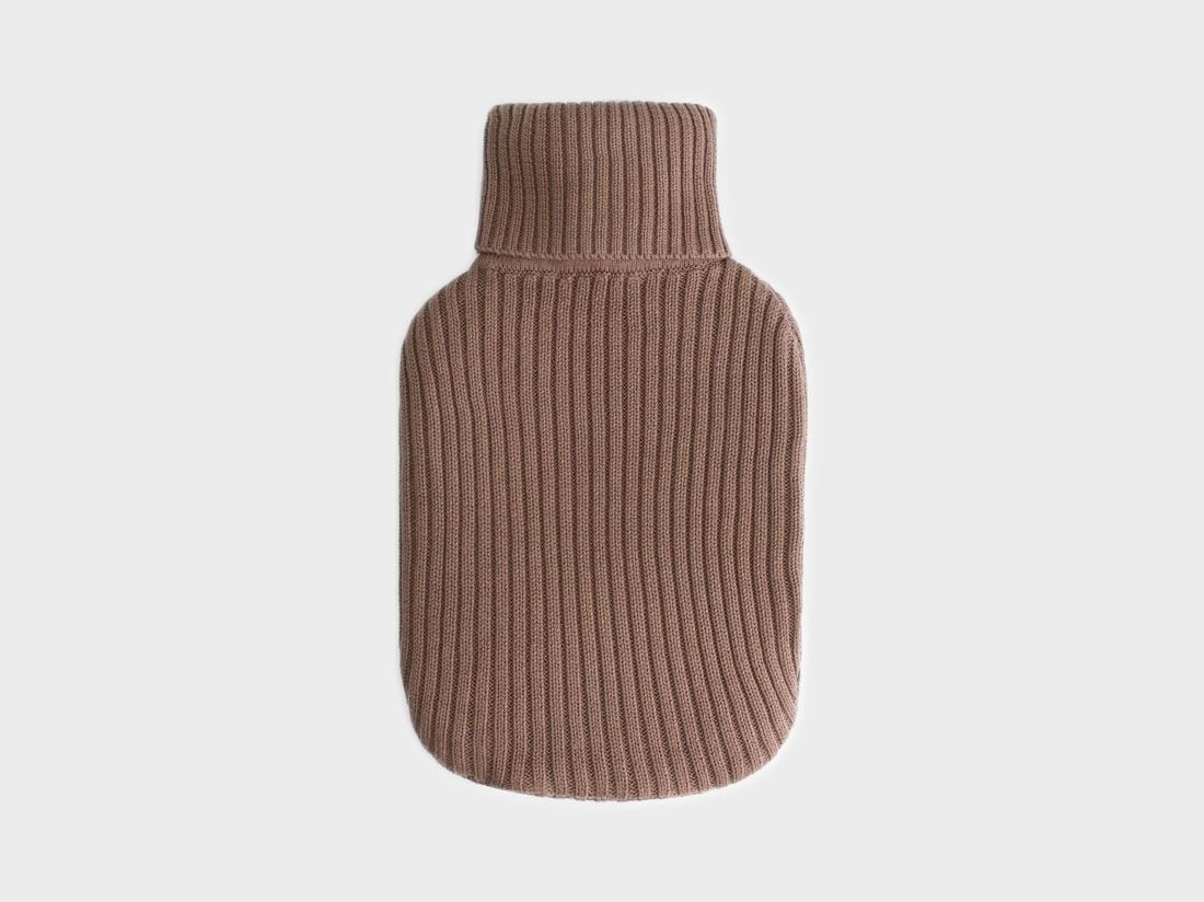 Wärmflaschenbezug Baumwolle Cocoa Brown 36x20