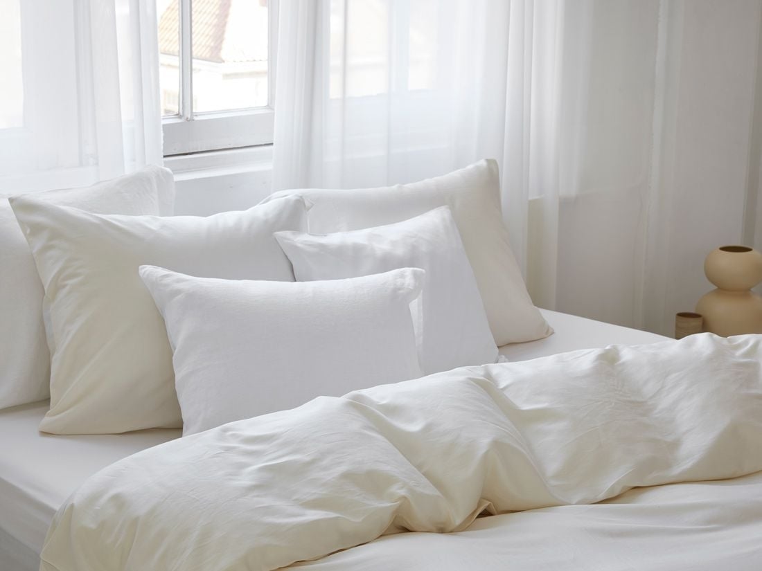 Kissenbezug Baumwollsatin Natural