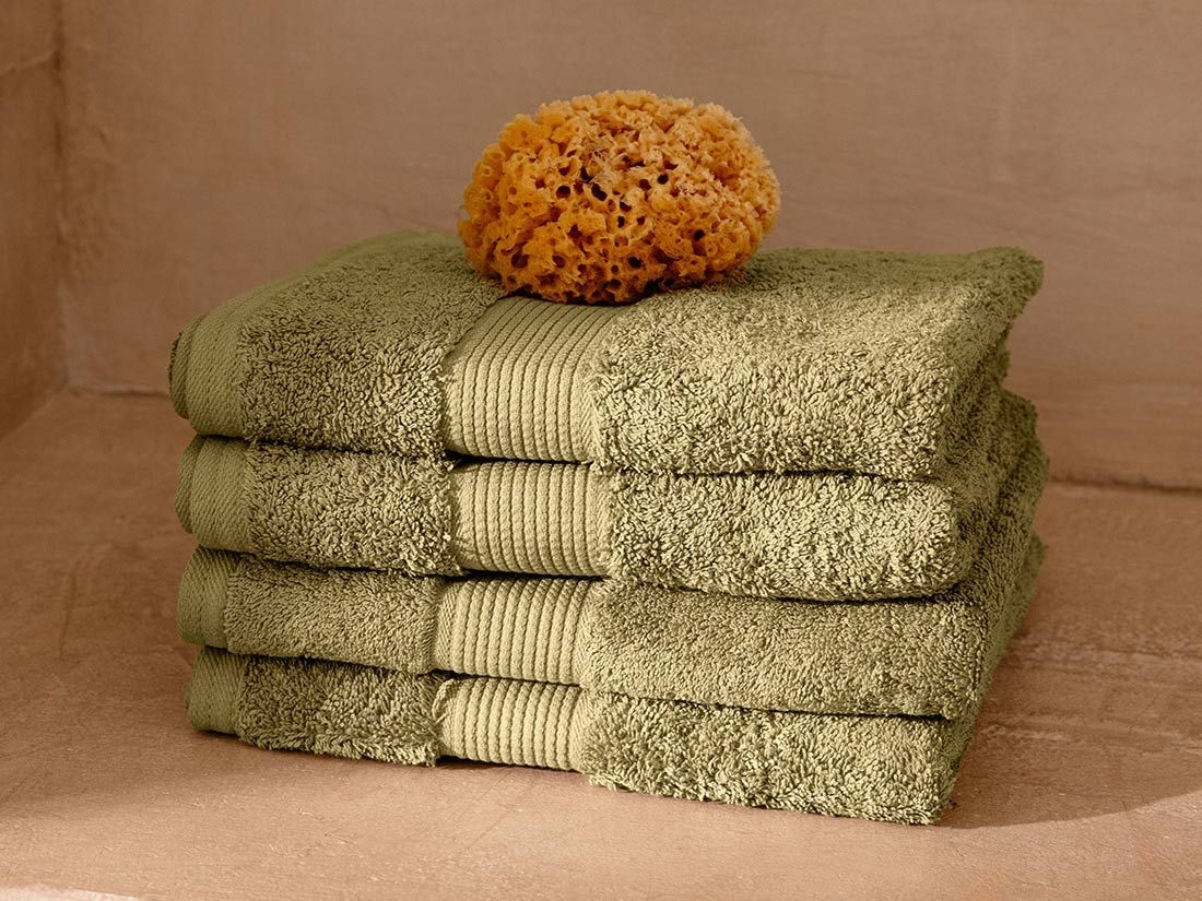 Handtücher Terry Olive Green 50x100