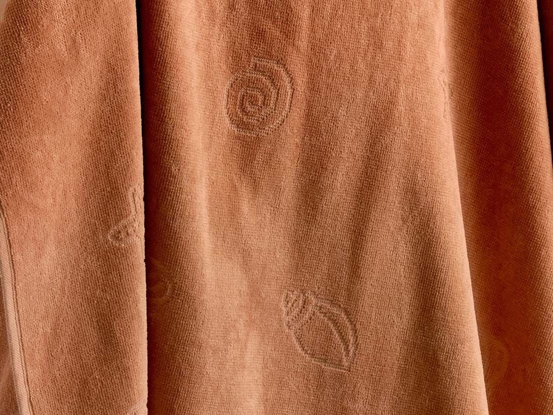 Strandtuch Velours Seashell Terracotta 86x140