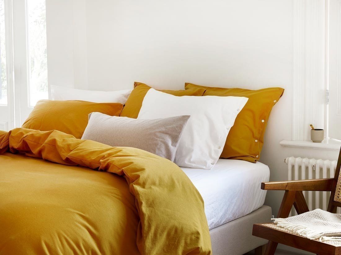 Bettwäscheset Flanell Indian Yellow