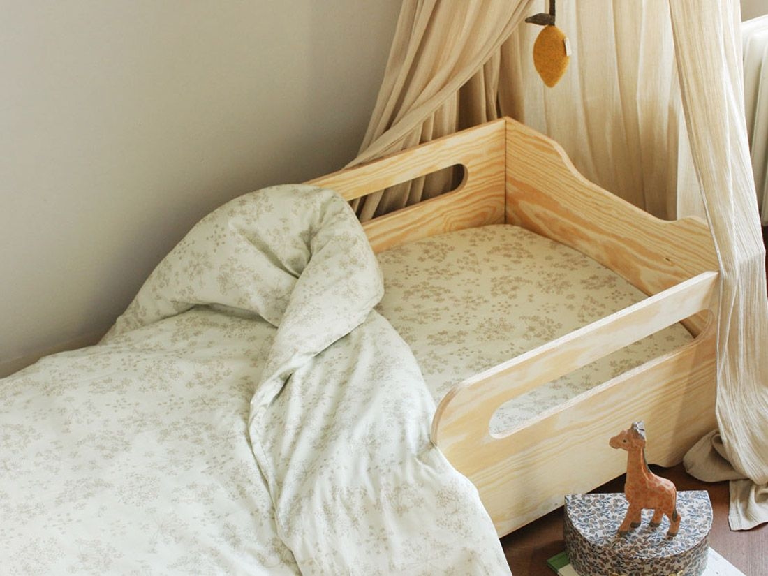 Kinderbettwäsche Baumwollsatin Natural Bloom