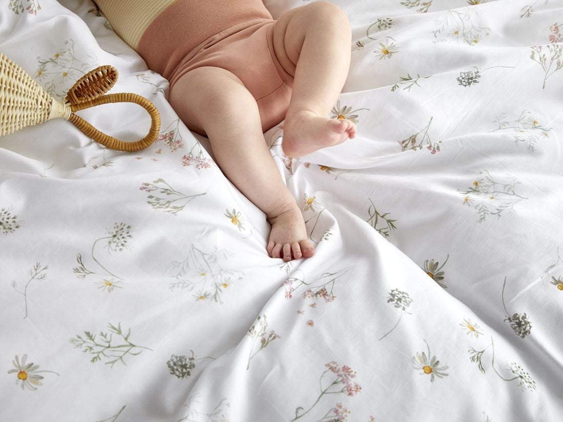 Kinderbettwäsche Baumwollsatin Meadow 100x135