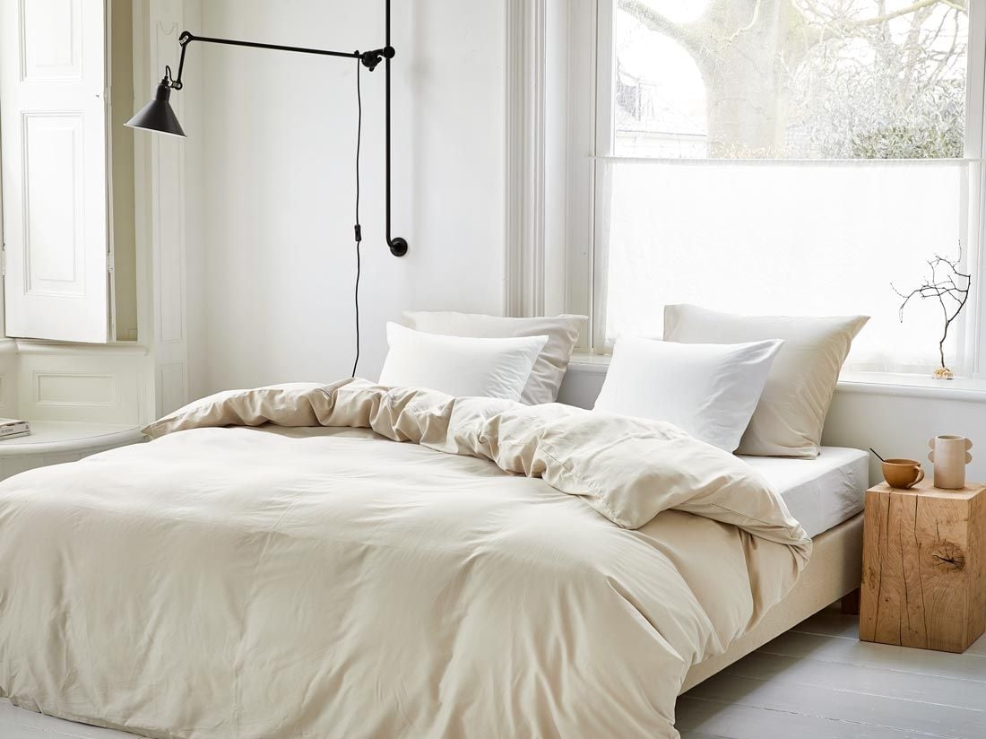 Bettwäscheset Baumwollsatin Sandy Grey