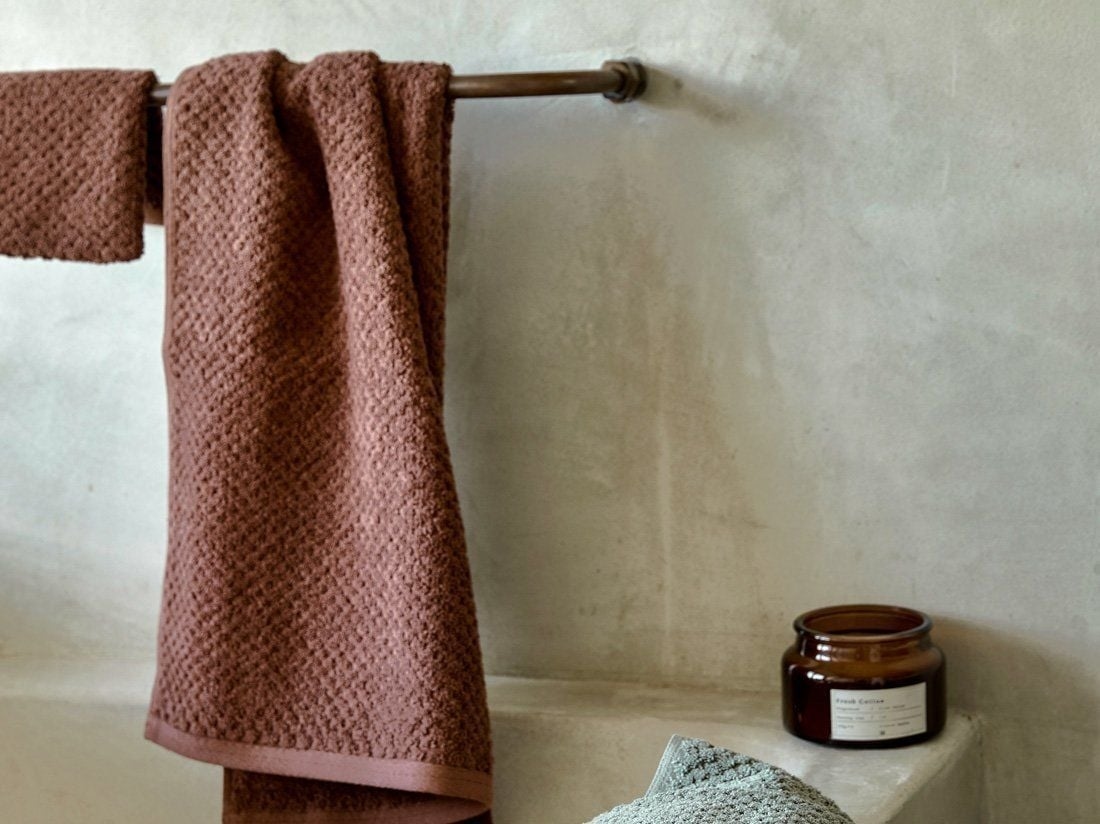 Duschtücher Dots Mud Rose 70x140 - 2 st