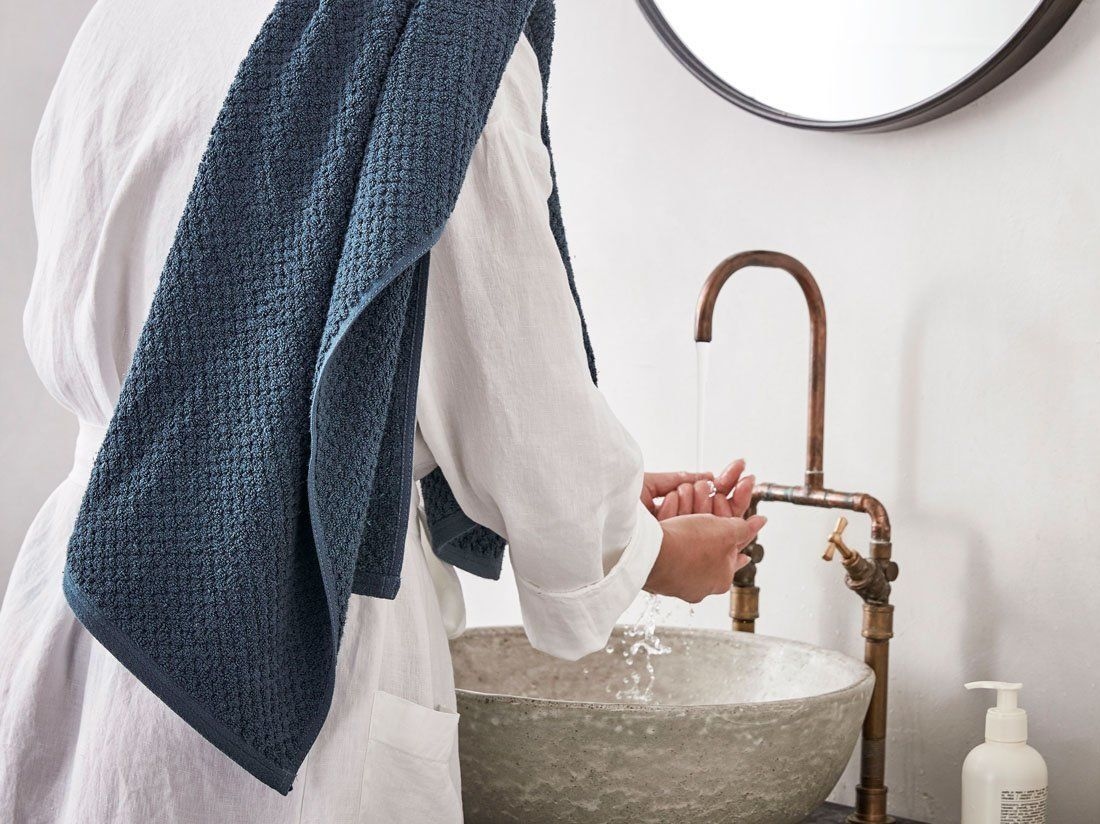 Duschtücher Dots Blue 70x140 - 2 st