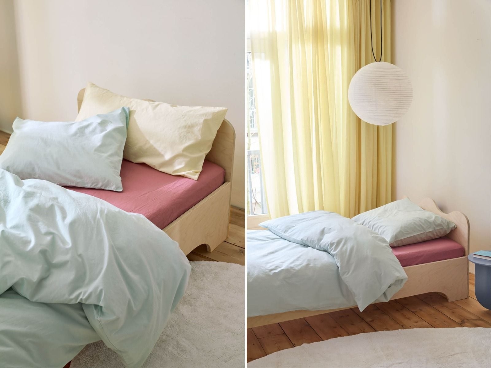 Kinderbettwäsche Perkal-Baumwolle Playful Aqua