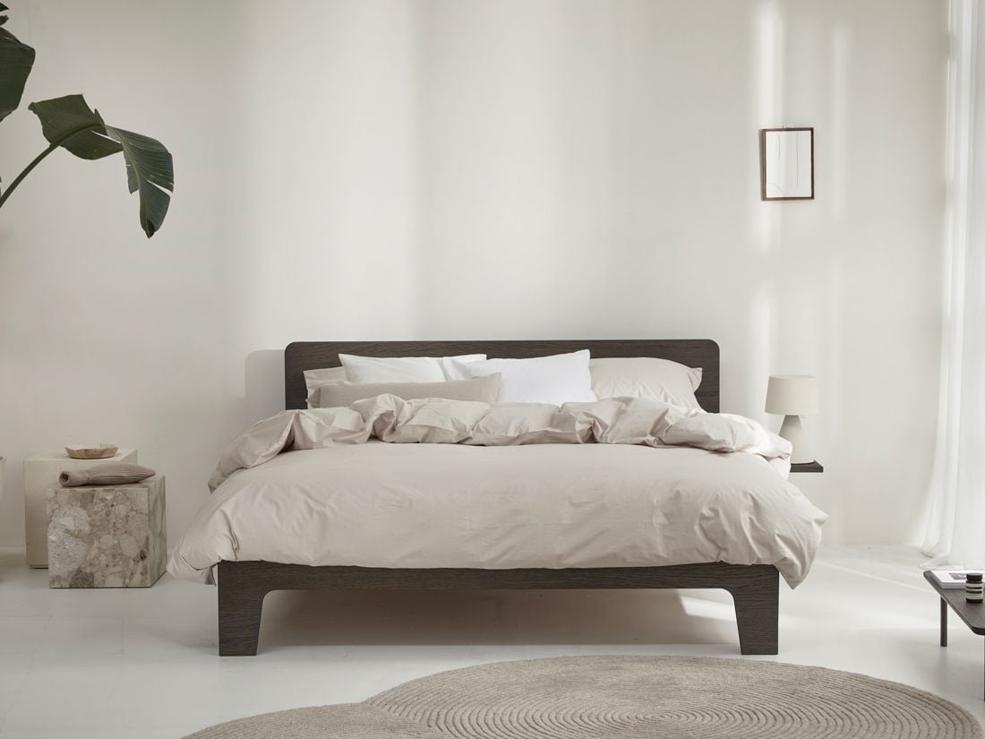 Bettwäscheset Perkal-Baumwolle White Sand