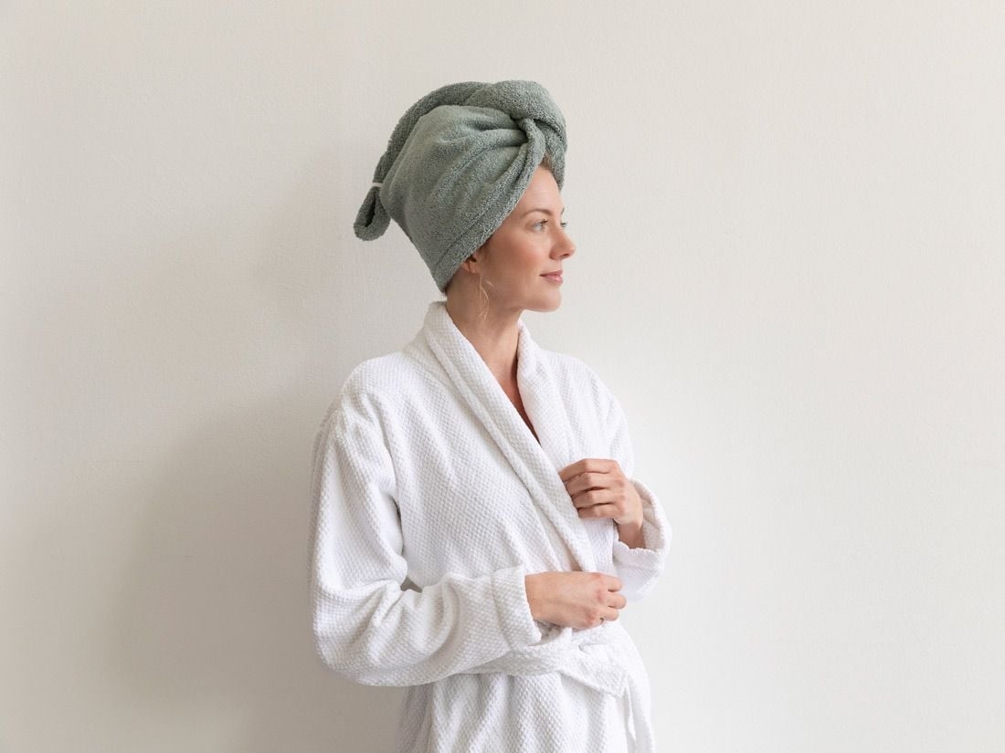 Haarhandtuch Terry Sea Green