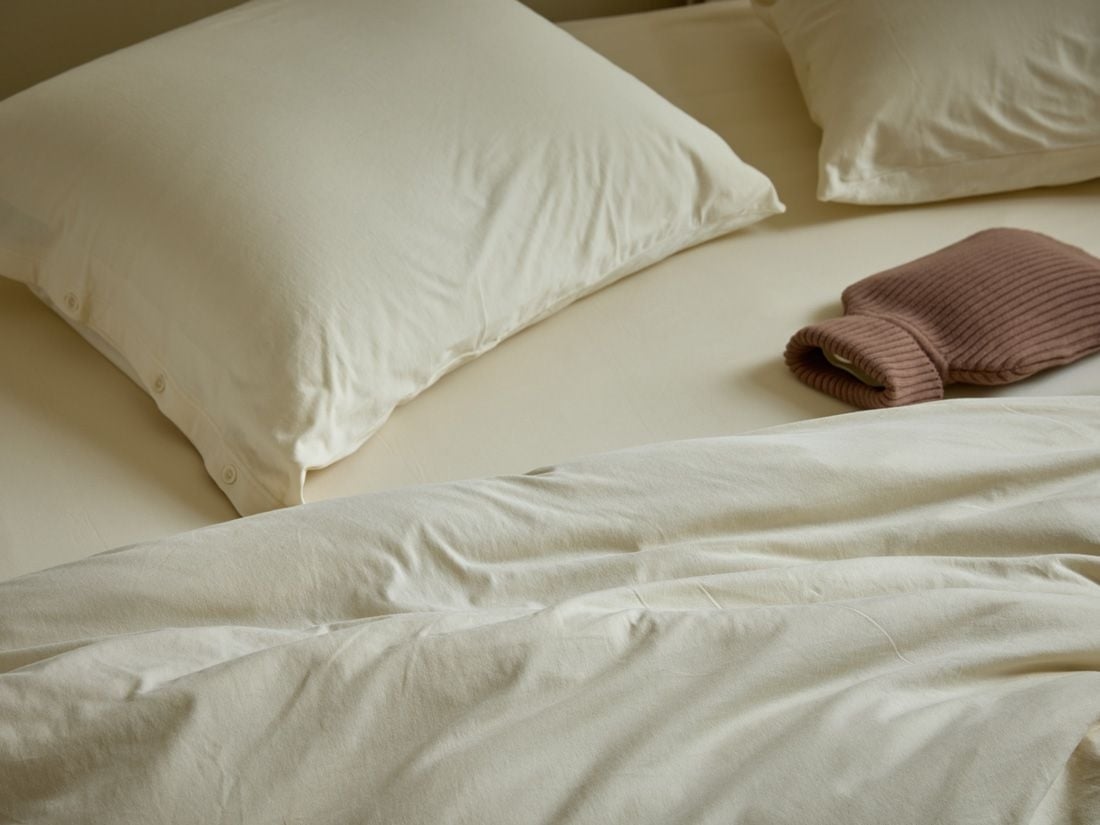 Wärmflaschenbezug Baumwolle Cocoa Brown 36x20