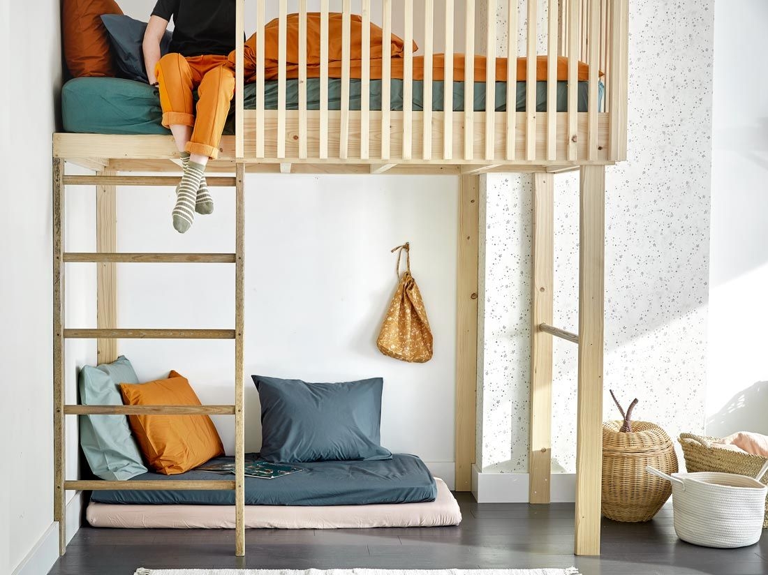 Kinderbettwäsche Perkal-Baumwolle Ochre Yellow