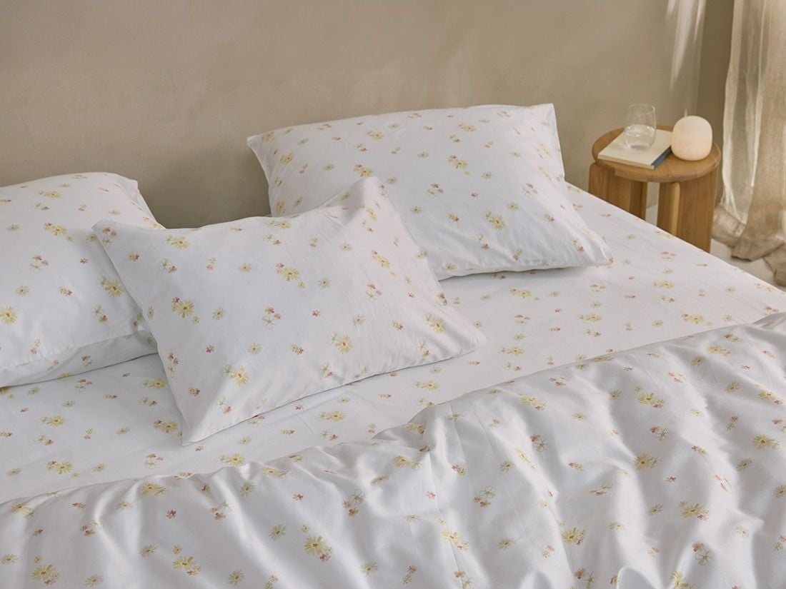 Kissenbezug Baumwollsatin Flower Valley