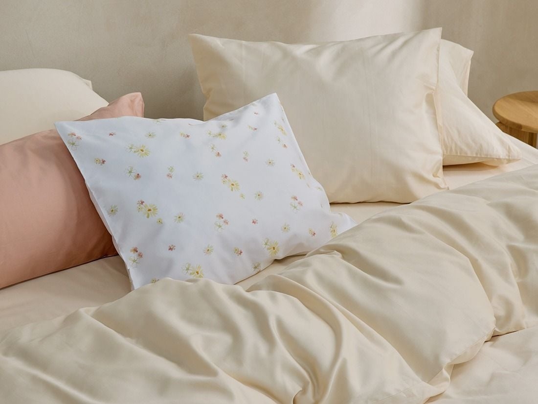 Kissenbezug Baumwollsatin Flower Valley