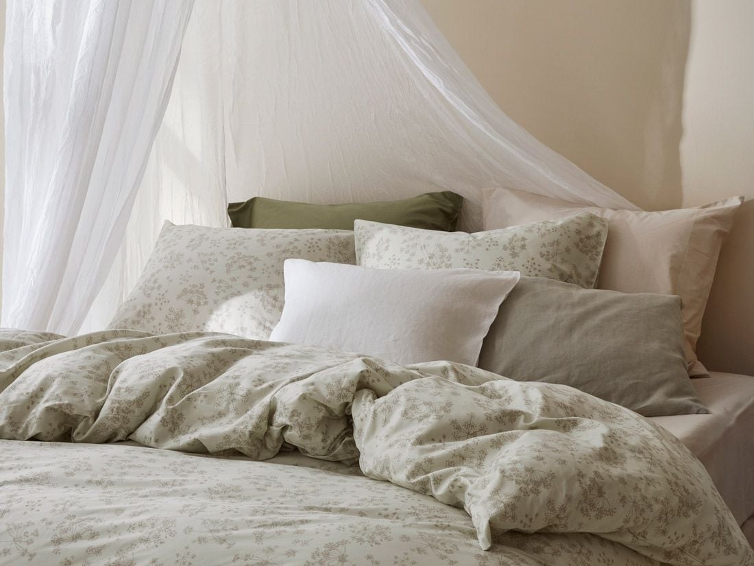 Kissenbezug Baumwollsatin Natural Bloom