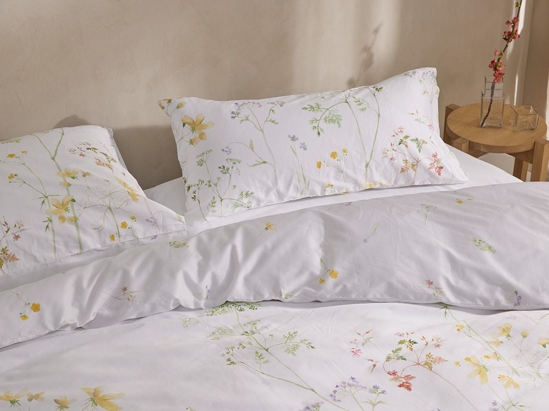 Kissenbezug Baumwollsatin Wild Flowers