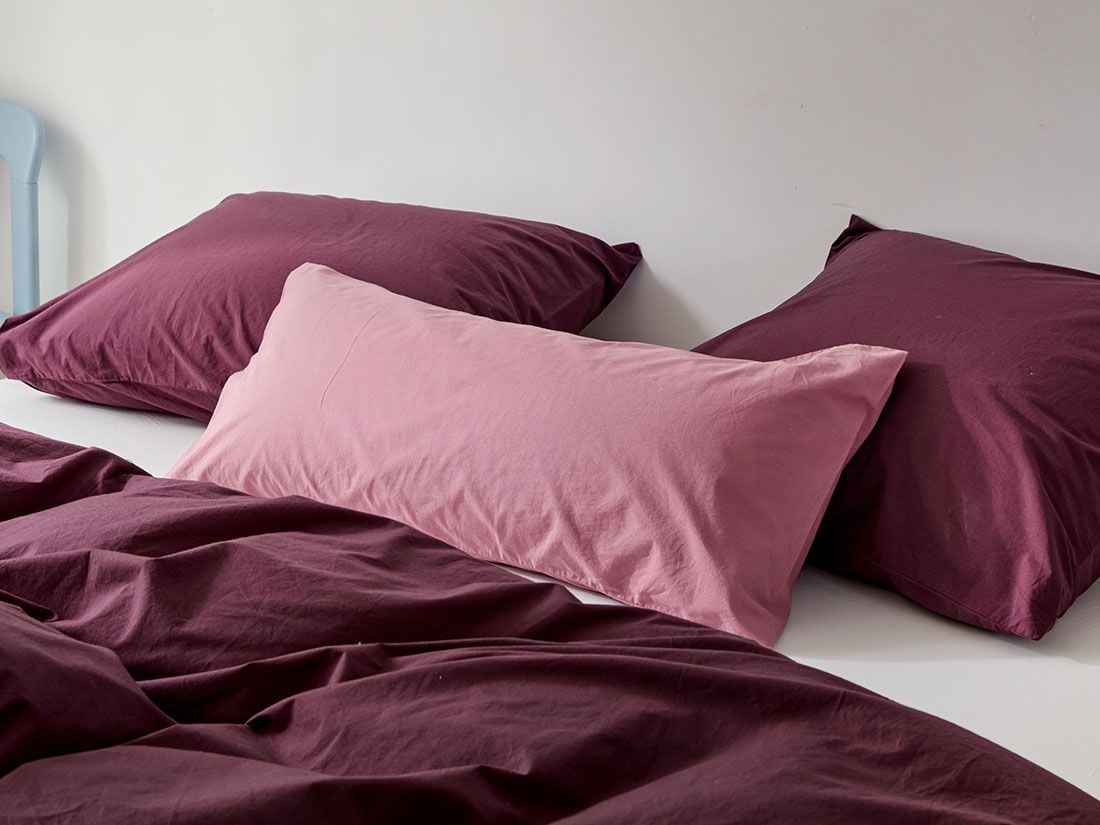 Kissenbezug Perkal-Baumwolle Raspberry Dream