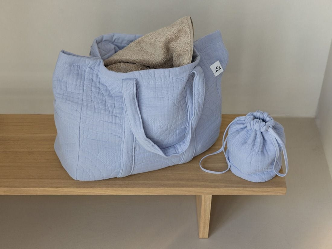 Shopper Musselin-Baumwolle Arch Lavender Blue