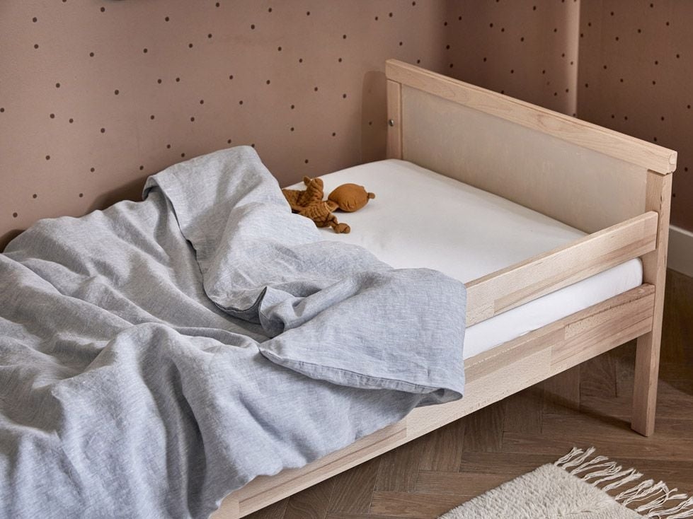 Kinderbettwäsche Gewaschenes Leinen Blue Chambray