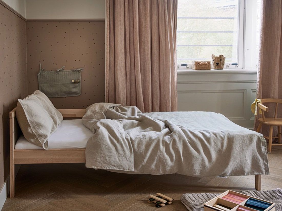 Kinderbettwäsche Gewaschenes Leinen Natural