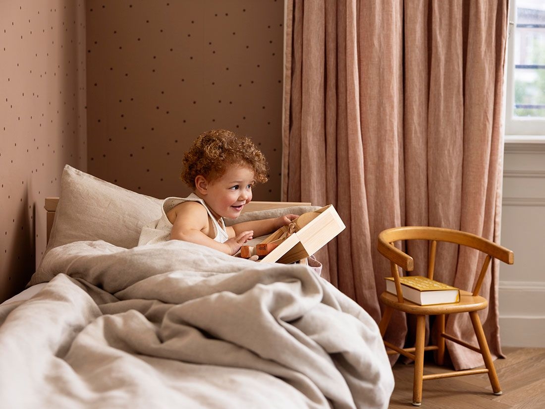 Kinderbettwäsche Gewaschenes Leinen Natural