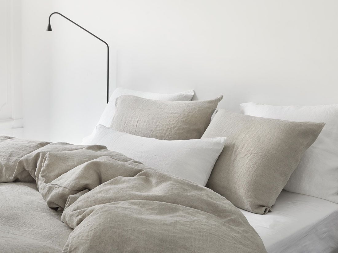 Kissenbezug Gewaschenes Leinen Natural